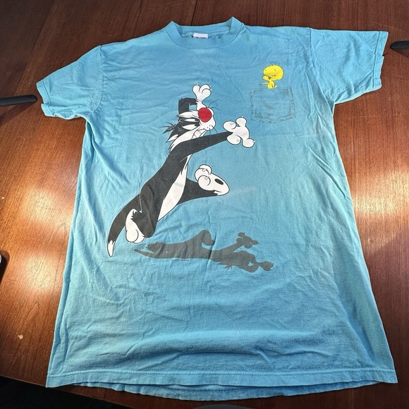 Vtg 1997 Looney Tunes Sylvester TweetyT-shirt - Size OSFA 46